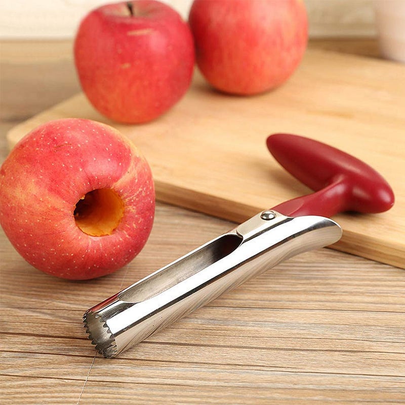 AKIRO apple Corer  Stainless Steel Kitchen Gadget Tool Fruit Seeder Core Remover Fruit Vegetable Tools Apple Pear Corer Easy Twist Fruits Tools Core Seed Remover - Image 5